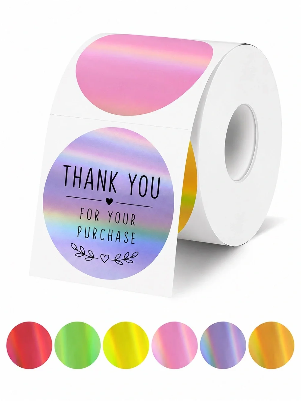 Custom 50 Assorted Holographic Thermal  Labels